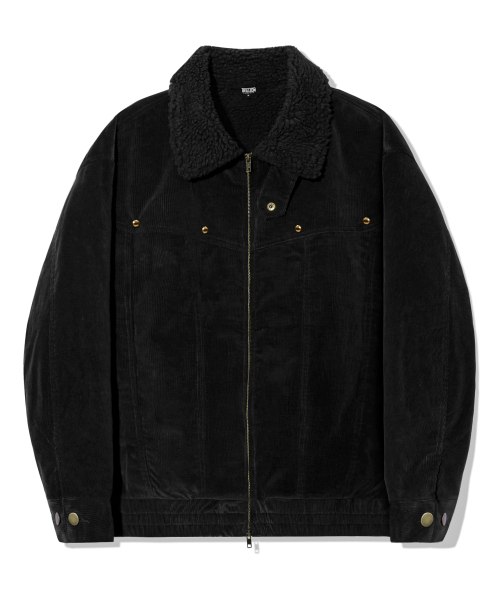 Sherpa Corduroy Stud Western Куртка_Black