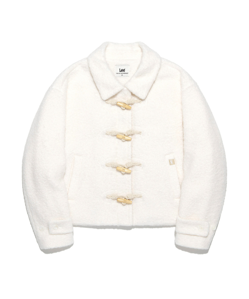Женское короткое дафлкот-пальто Teddy Ivory