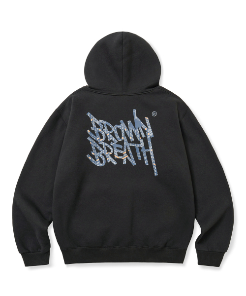 NIGHT TAG HOODIE - CHARCOAL