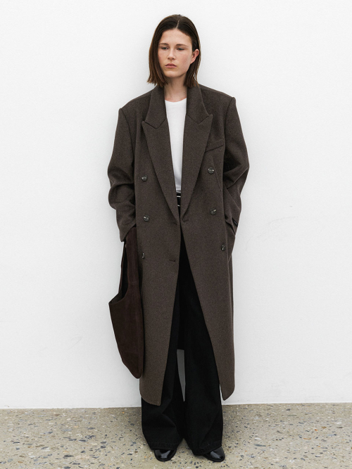 CASHMERE OVERFIT HANDMADE DOUBLE COAT(CT-1457)