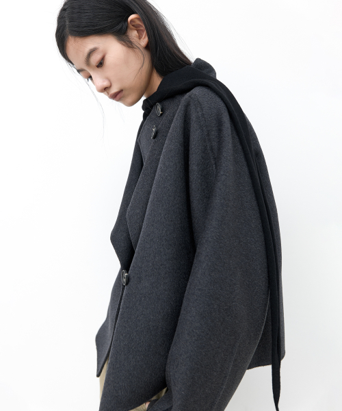 CATHY WOOL HANDMADE SHORT COAT(CT-1463)