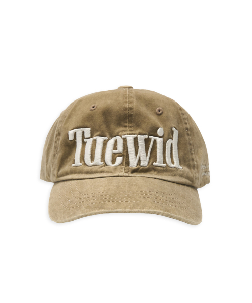 logo wrinkled ball cap in caramel