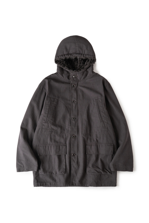 Hooded Mil Parka Charcoal