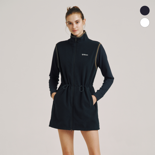 윌슨() 스핀 퀼트 플리스 롱 베스트 W (2color) 상품 이미지