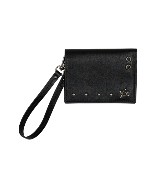 TCM vintage leather card wallet (black)