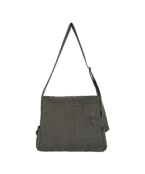 TCM washed vintage pocket cross bag (charcoal)