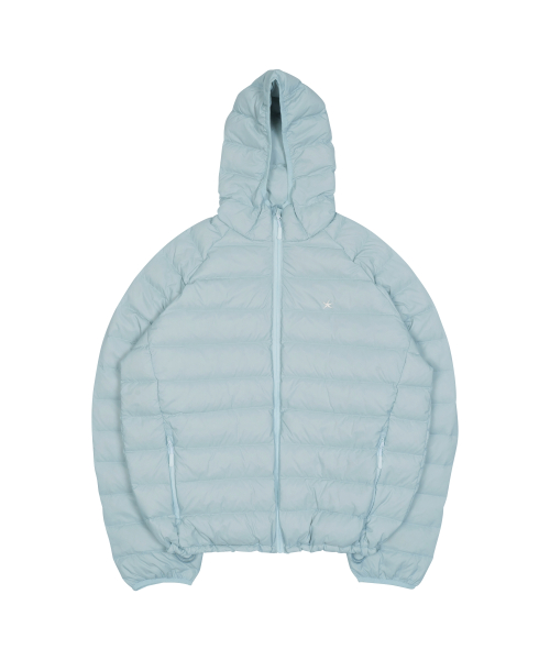 TCM mini logo raglan light puffer jacket (sky blue)