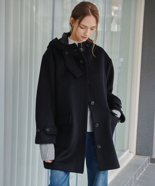 Полупальто 6509 из кашемира (Black)