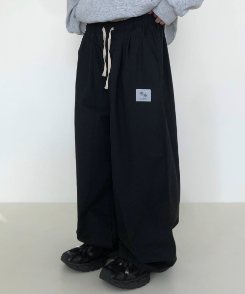 CORVIN PINTUCK WIDE BANDING PANTS(3Color)