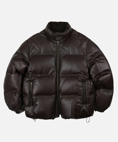 SNOWDON LAMBSKIN DOWN JACKET_ BROWN