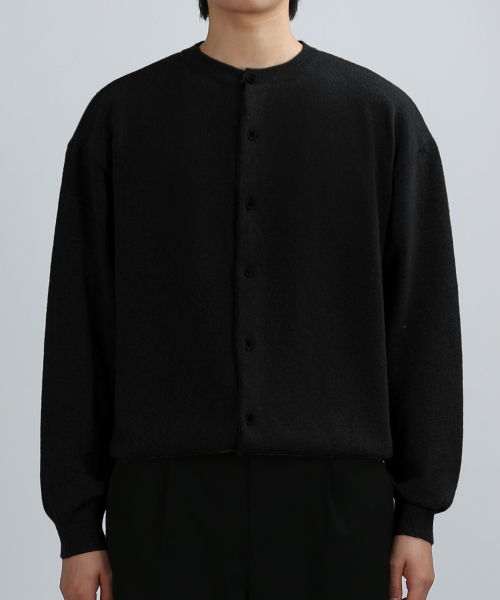 Уютный круглый кардиган Wool-Like (Black)