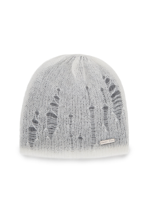 MUSINSA公式 | MATIN KIM VINTAGE LAYER KNIT BEANIE IN BLACK
