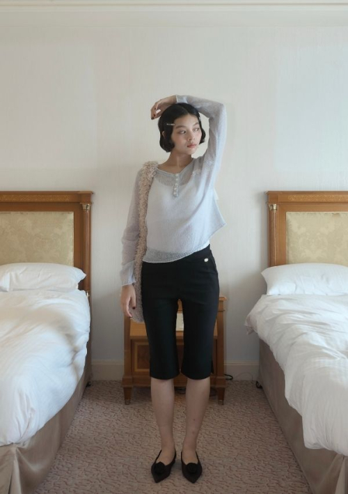 Basic Button Knit_2color