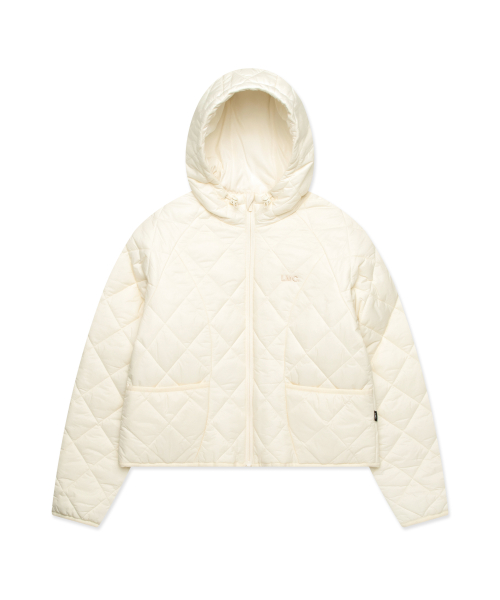 WM OG QUILTED HOODIE JACKET ivory