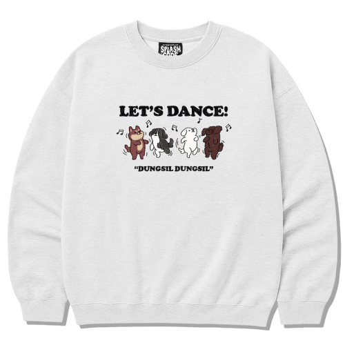 Свитшот Heavy Crewneck Melange White - Dungsil Dungsil