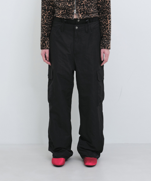 Утепленные брюки карго (Black)