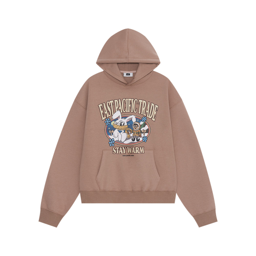 SNOW LAND HOODIE(L/BROWN)