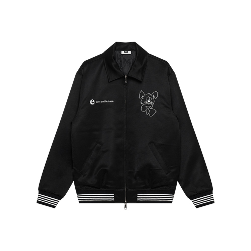 NIBBLE SATIN JACKET(BLACK)