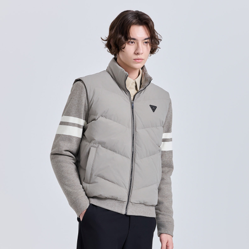 Мужской ветрозащитный пуховик для гольфа Khaki Beige