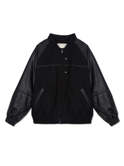 STUNNING POINT FAUX LEATHER куртка FOR WOMEN IN черный