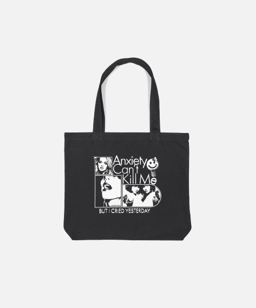 ANXIETY CANT KILL ME TOTE BAG (BLACK)