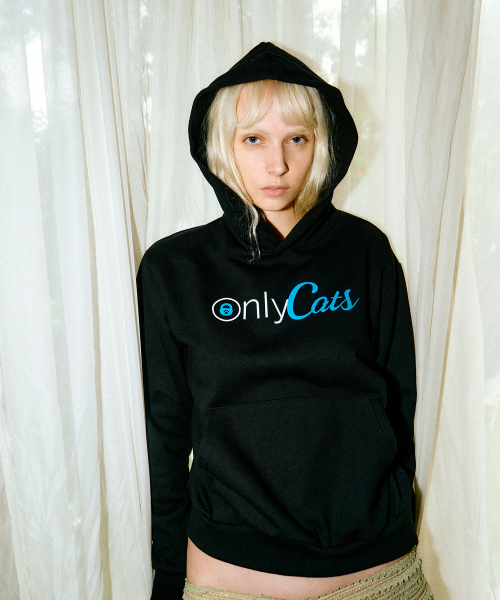 ONLY CATS HOODIE (BLACK)