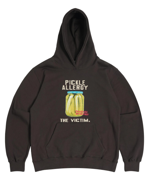 PICKLE ALLERGY худи [DEEP BROWN]