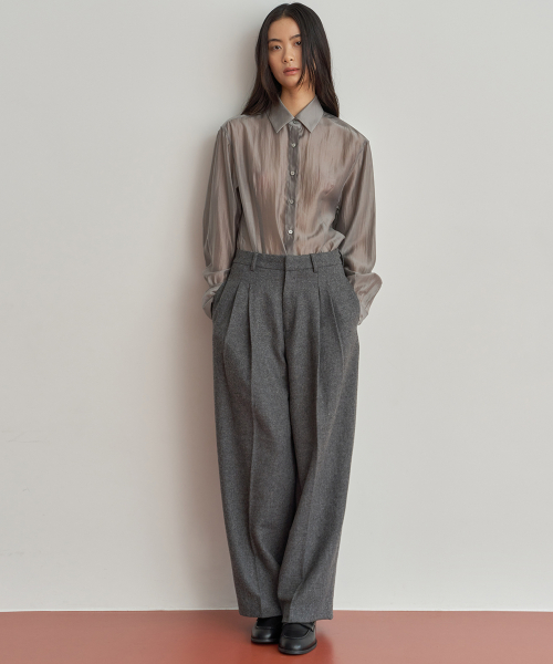 Классические шерстяные брюки Charcoal Grey