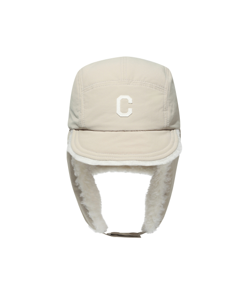 C로고 펠트 아플리케 트루퍼 햇 Beige