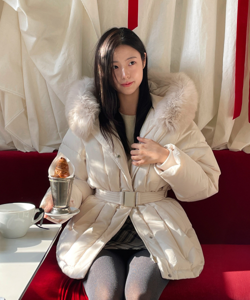 룩캐스트() [채랑 PICK] 로웰 폭스퍼 덕다운 패딩 / LOWELL FOXFUR DUCKDOWN PADDING_2colors 상품 이미지