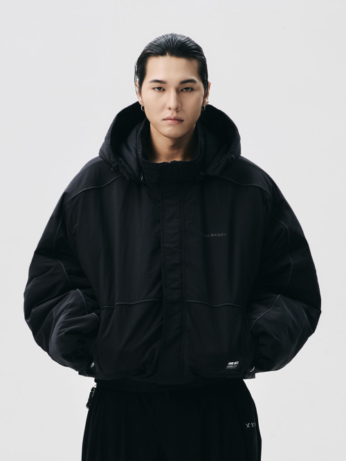 Тяжелая куртка Primaloft со съемным капюшоном (Black)