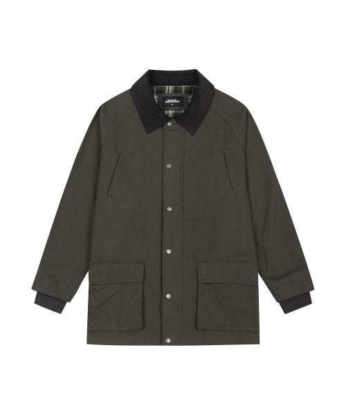Рабочая куртка с контрастным воротником (Dark Khaki)