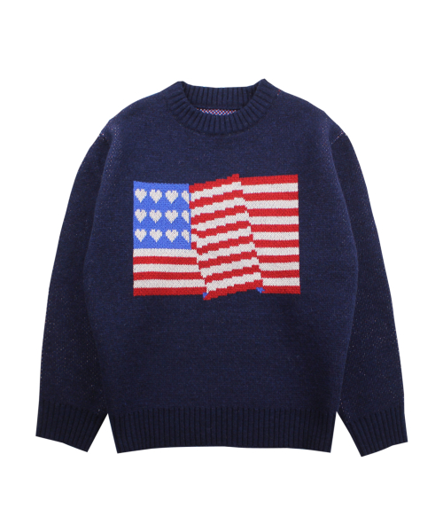 flag knit(navy)
