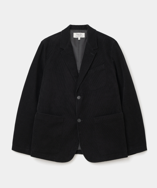 corduroy blazer jacket black