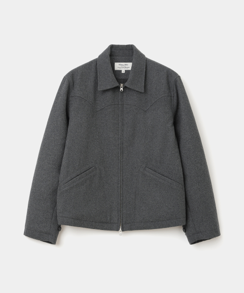 wool drizzler jacket charcoal
