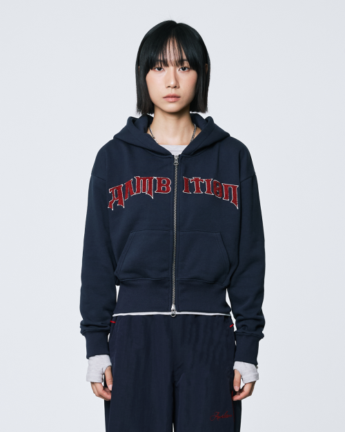 hoodie zipup(navy)