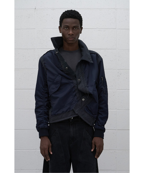 래코드() (RE;CODE × OBJECTS IV LIFE by Daniel Arsham) MA-1 Mixed Jacket R0JAA25200GYX 상품 이미지