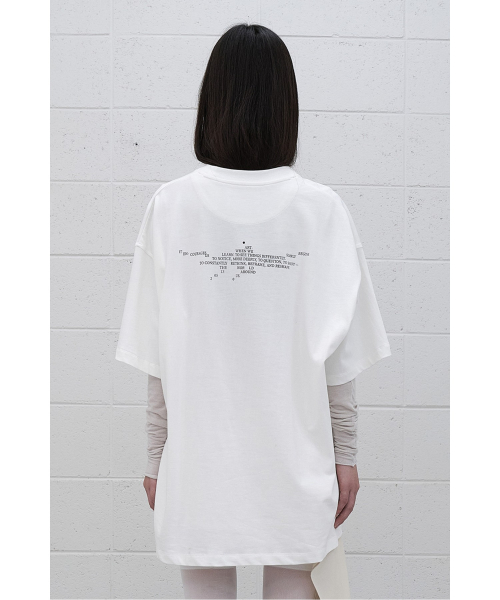 래코드() (RE;CODE × OBJECTS IV LIFE by Daniel Arsham) Typography T-shirt R0TAX25222WHX 상품 이미지