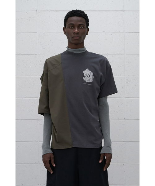 래코드() (RE;CODE × OBJECTS IV LIFE by Daniel Arsham) Half Fabric Mixed Top R0TAX25220GYX 상품 이미지