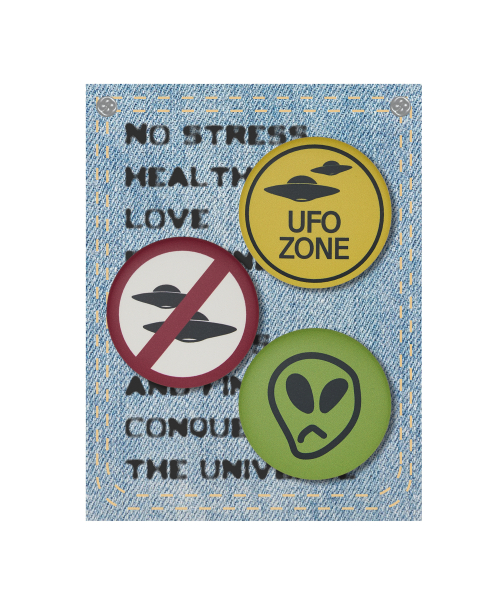 후드후드() 에일리언 핀 버튼 상품 이미지