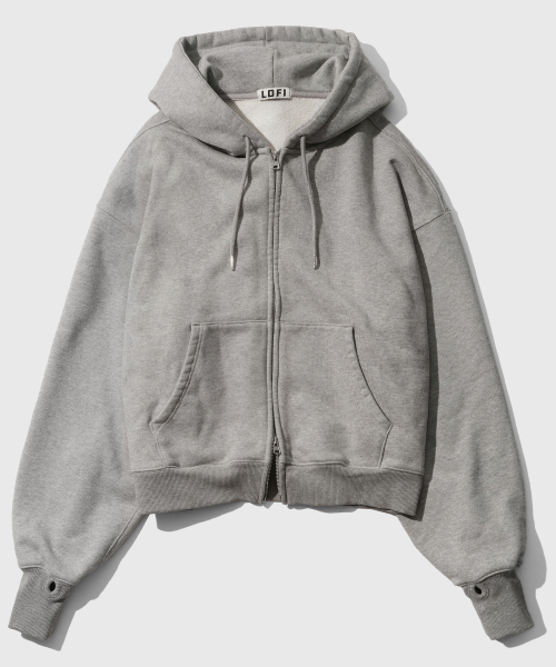 DORK HEAVYWEIGHT ZIP UP HOODIE (GREY)