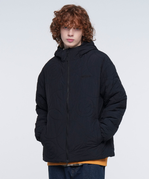 LOGO QUILTING JUMPER (BLACK)