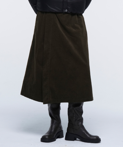W WIDE SKIRTS PANTS (KHAKI)