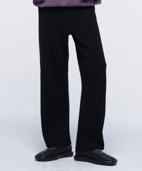 W NAVAJO KNIT PANTS (BLACK)