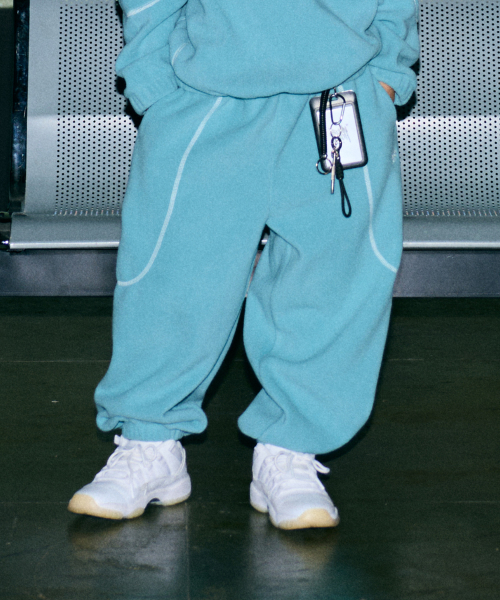 브라운브레스 키즈() KIDS FLEECE CHAIN STITCH PANTS - MINT 상품 이미지