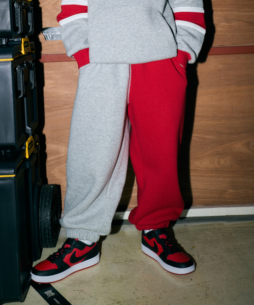 브라운브레스 키즈() KIDS 2TONE SWEATPANTS(기모) - M/GREY 상품 이미지