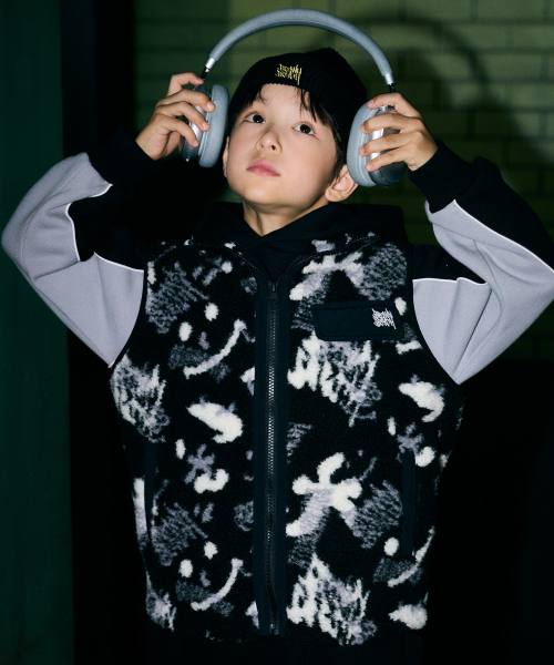 브라운브레스 키즈() KIDS SMILE FLEECE VEST - BLACK 상품 이미지