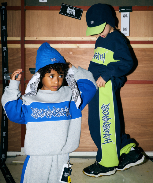 브라운브레스 키즈() KIDS COLOR BLOCK CREWNECK SETUP(기모)_2COLOR 상품 이미지