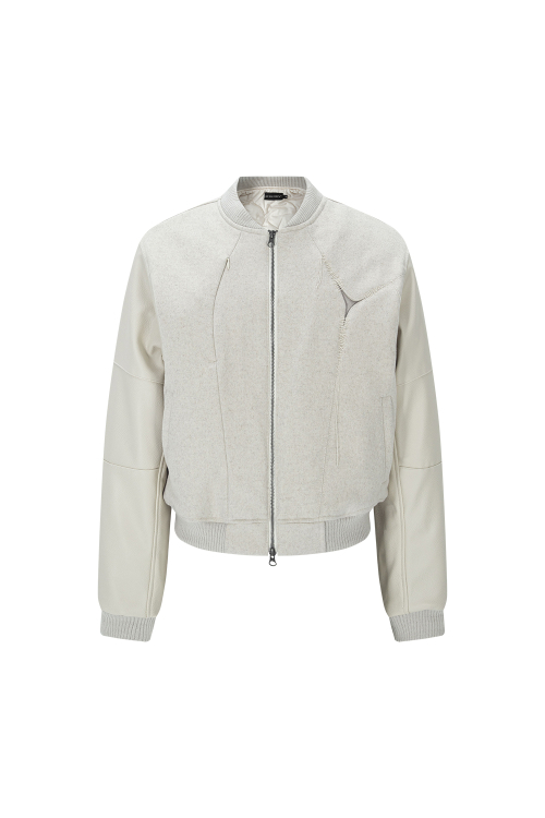 varsity jacket white