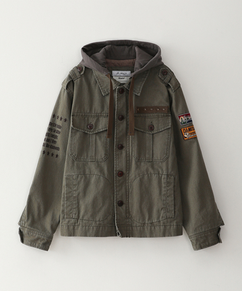 Bluesf vintage washed hoodie jacket